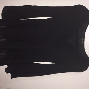Sheer black blouse